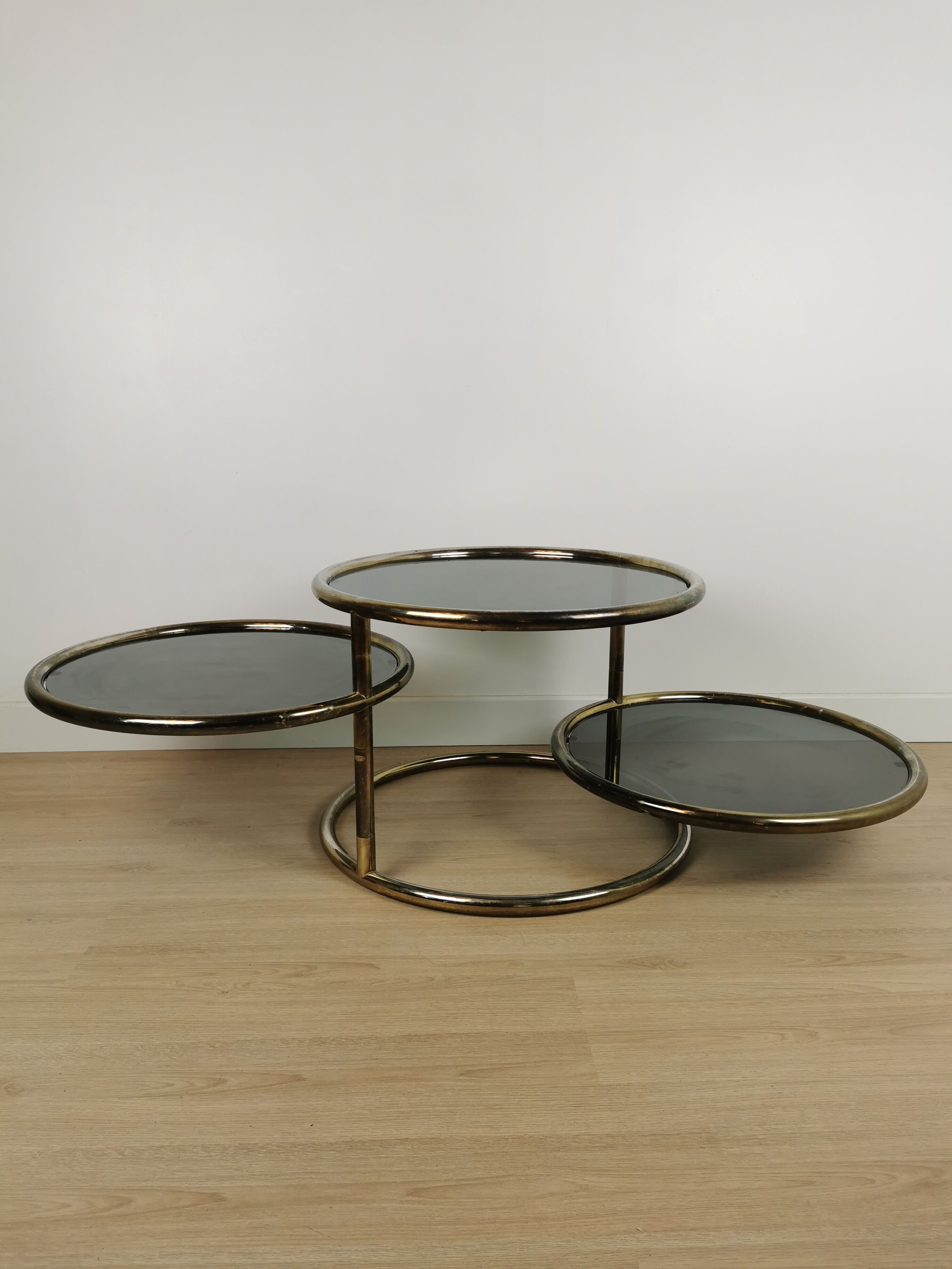 Swivel coffee table 70s