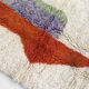 Moroccan Berber carpet Beni Ouarain ecru with colorful patterns 205x132cm