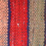 Coussin haïk rayé coloré en laine