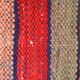 Coussin haïk rayé coloré en laine