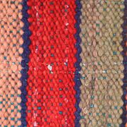 Colorful striped wool haik cushion
