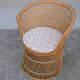 Fauteuil vintage en rotin