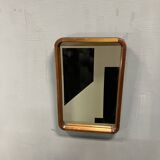 Scandinavian modernist wooden mirror