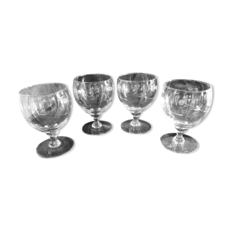 Antique engraved glasses