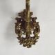 Pair Early 20th Century Rococo Revival Brass 5 Light Candle Wall Sconces