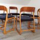Ensemble de 6 chaises Traîneau Baumann