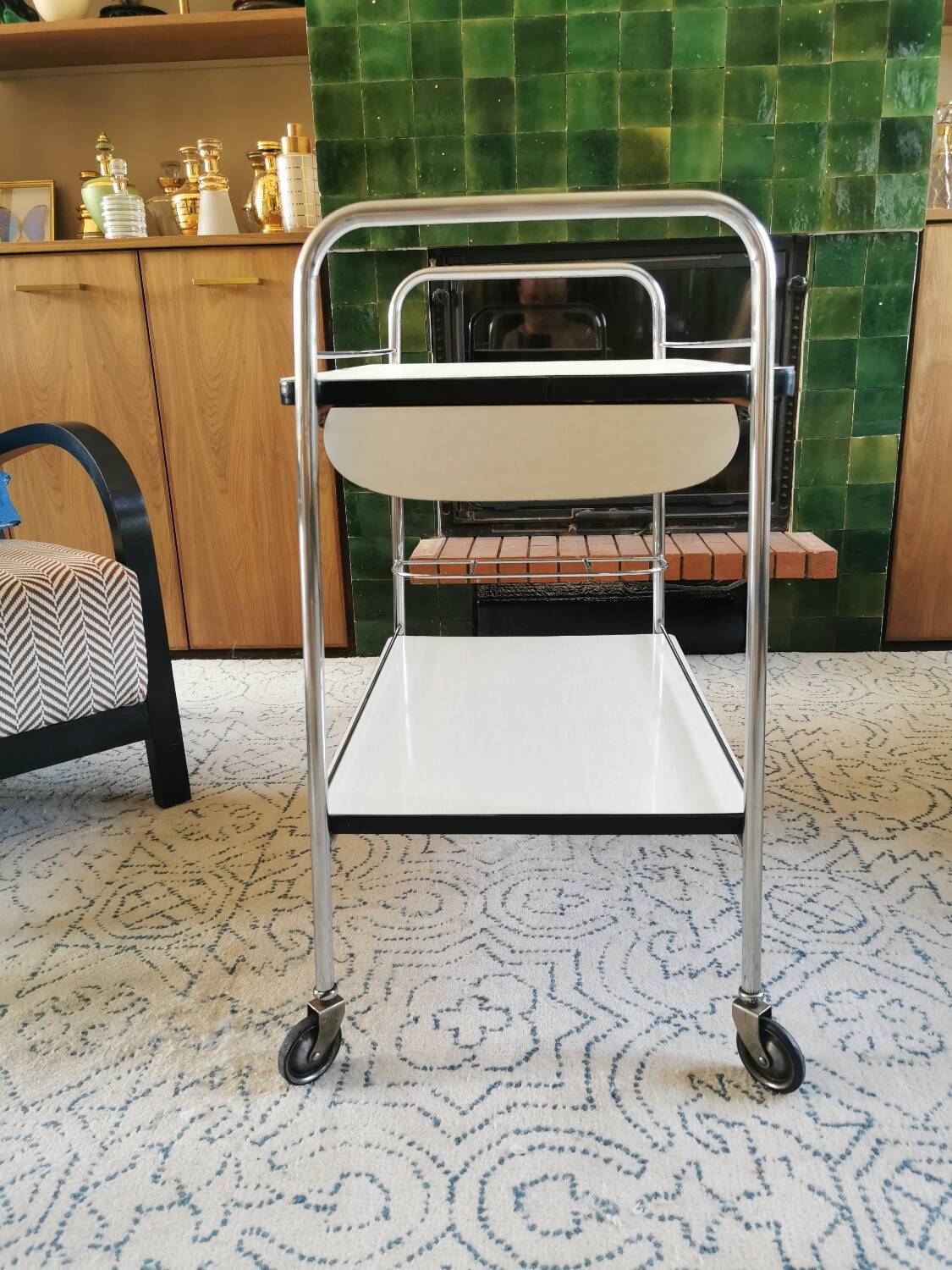 Vintage rolling trolley
