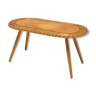 Mid century rattan stool by Jan Kalous for ÚLUV, 1960´s, Czechoslovakia