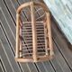 Vintage rattan magazine door