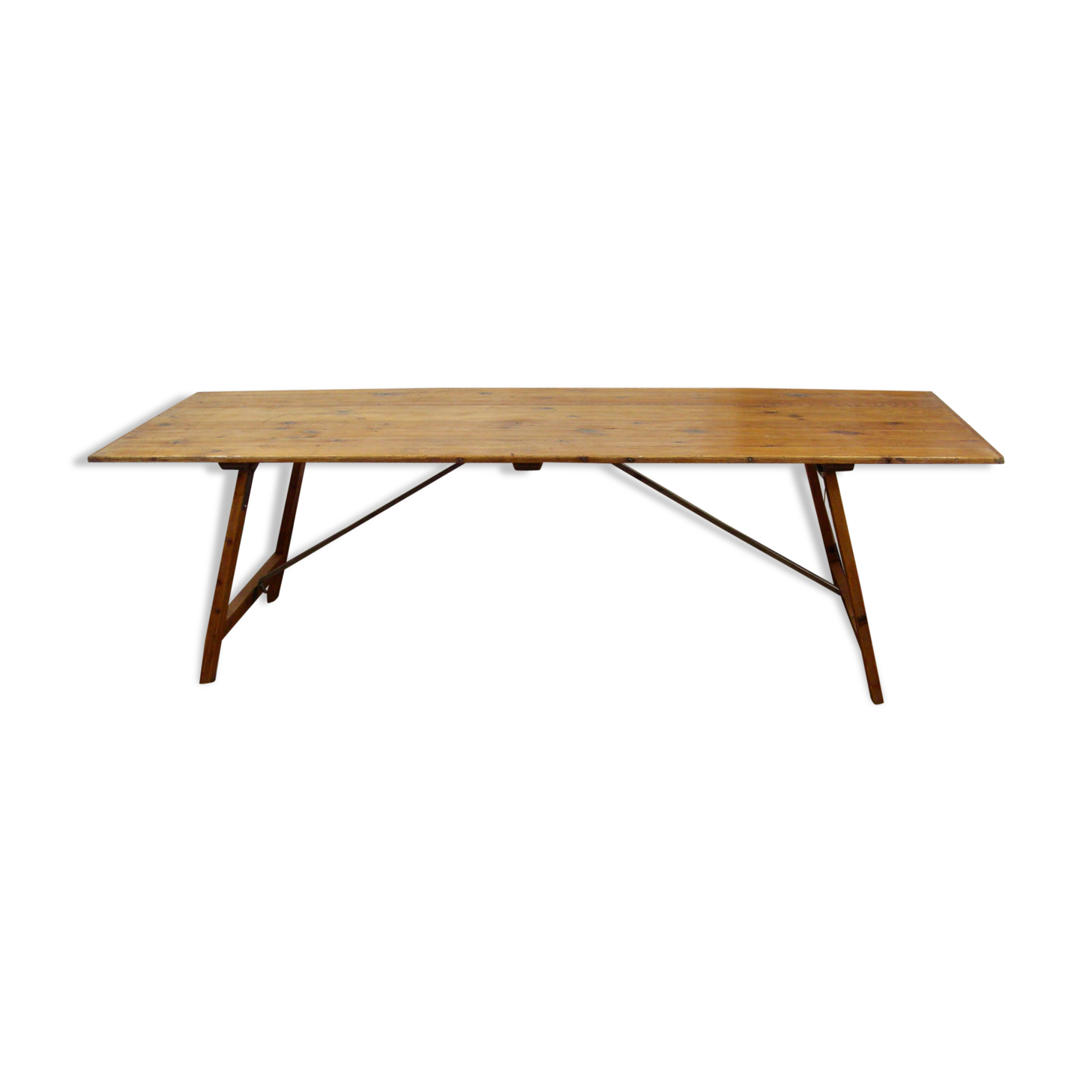 Large folding harvest farm table
