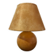 Lampe boule bois massif