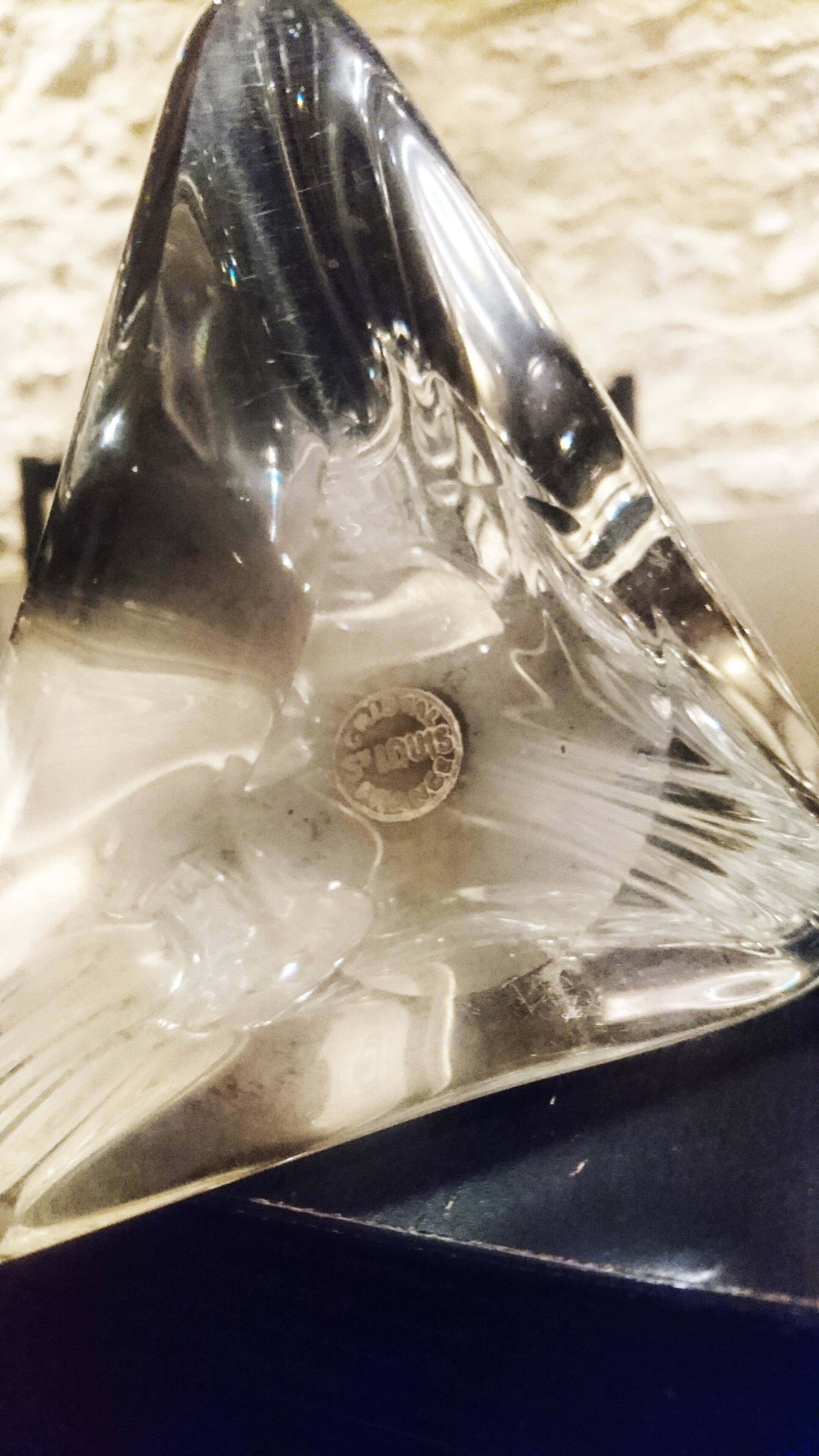 Pied de lampe cristal Saint Louis