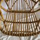 Paire de fauteuils corbeille en rotin