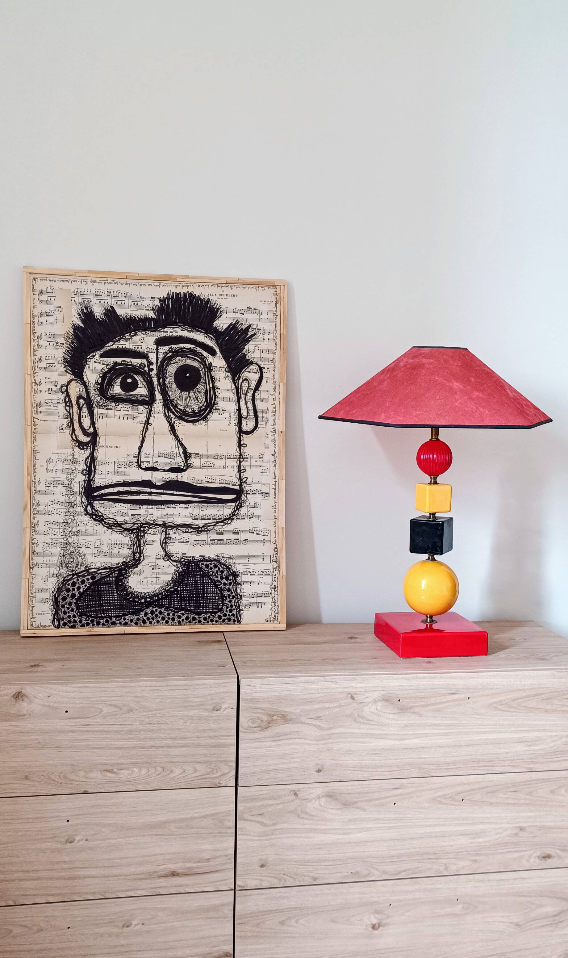 Vintage 80s colorful lamp