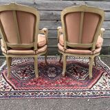 Paire de fauteuils cabriolets de style Louis XV