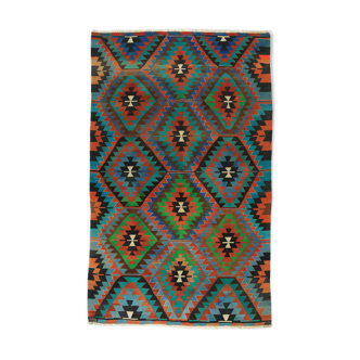 Anatolian handmade kilim rug 282 cm x174 cm