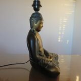 Italian "Buddha" lamp in polychrome plaster 70s