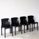 4 vintage chairs model Selene, Vico Magistretti for Artemide, 1970