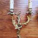 Pair of Louis XVI-style gilded bronze appliques