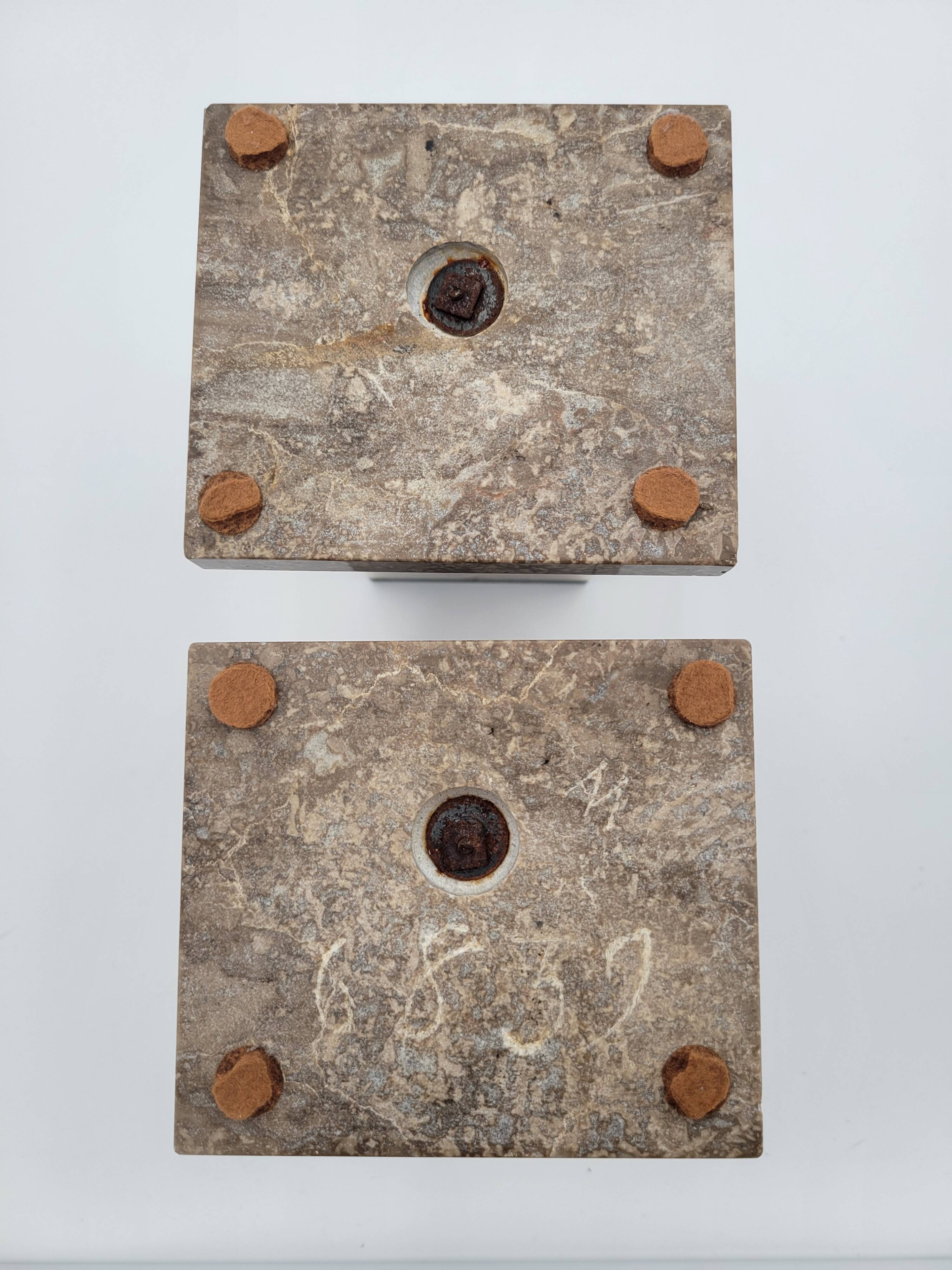 Pair of Marble Fireplace Trims/Bookends