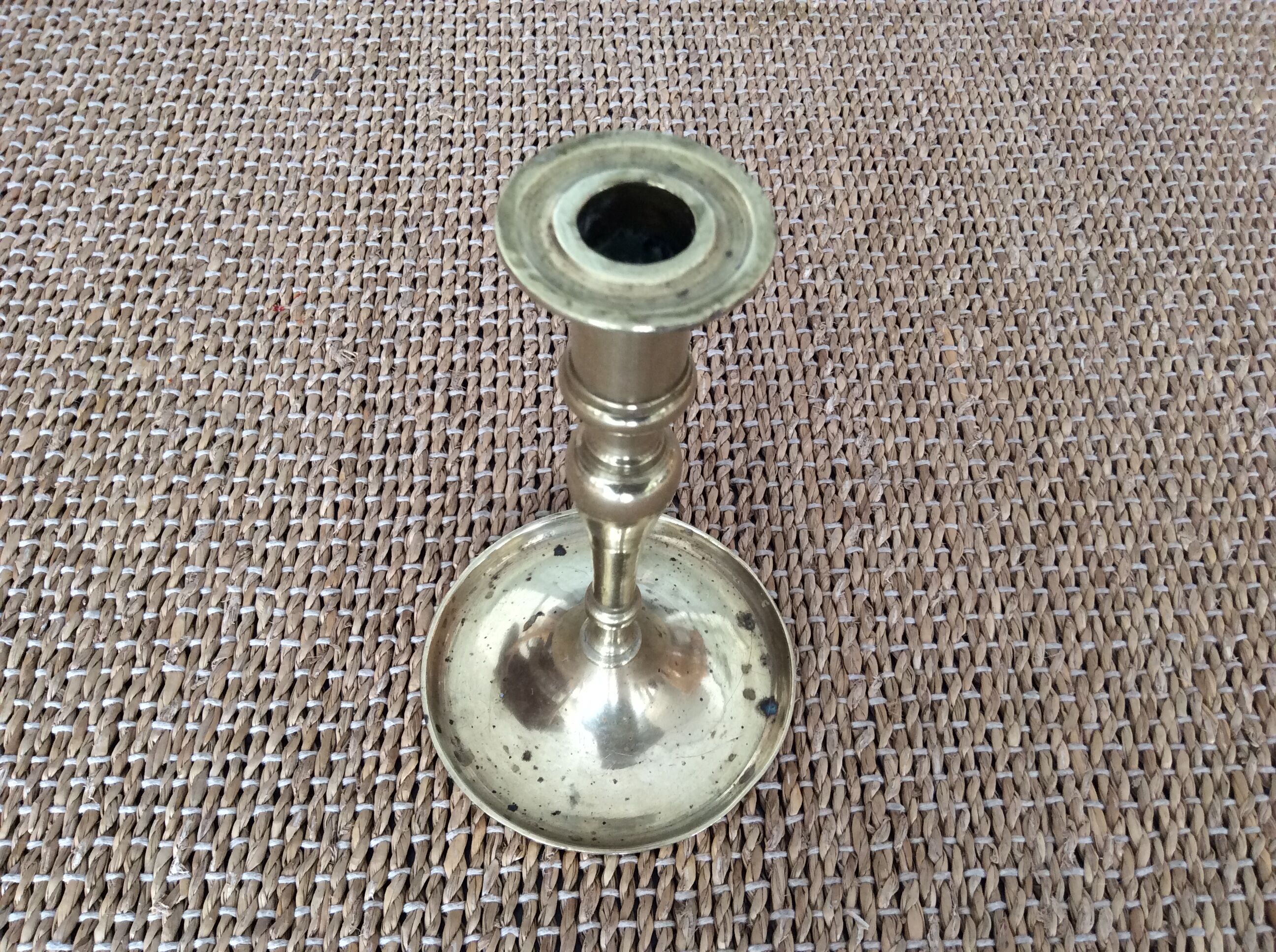 Copper candle holder