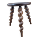 Tripod stool with turned legs