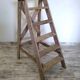 Old wooden stepladder
