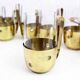 Brass orangeade service and 60s glass