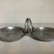 Hammered aluminium serving platter buenilum