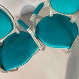 Pair of Louis XVI convertible armchairs