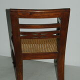 Fauteuil d'enfant cannée ancienne art populaire style Napoléon III
