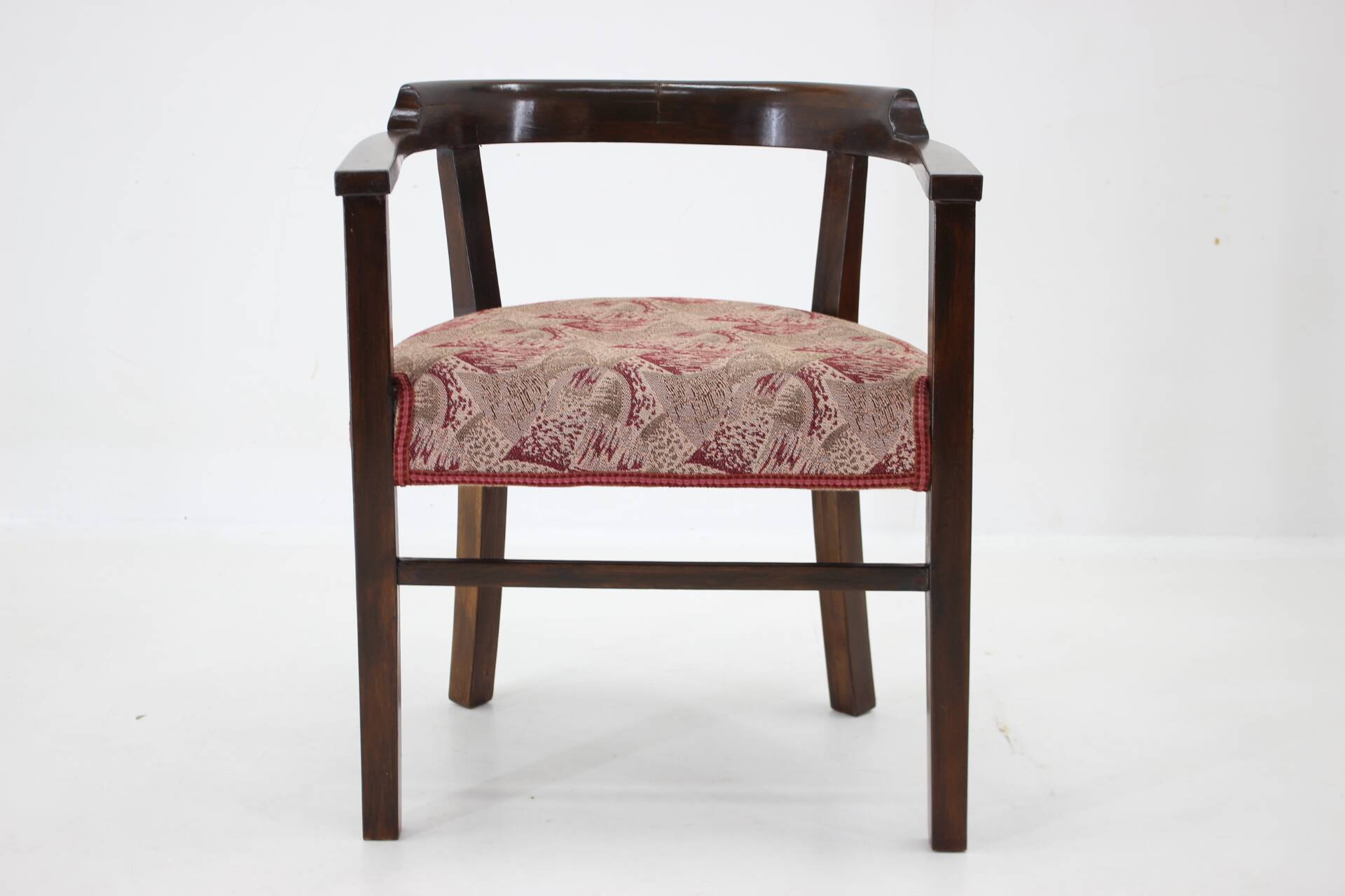 1940s Beech Bentwood Armchair, Czechoslovakia