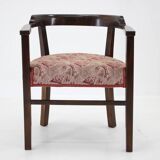 1940s Beech Bentwood Armchair, Czechoslovakia