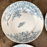 Badonviller ironstone plates "Roses"