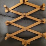 Vintage accordion coat rack