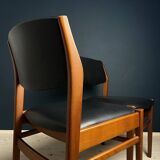 Mid-century dining chair set, Italy, 1970s