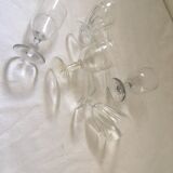 Together five mismatched stemware