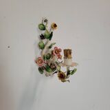 Vintage flower wall lamp 1960s