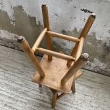 Pair of beech stools