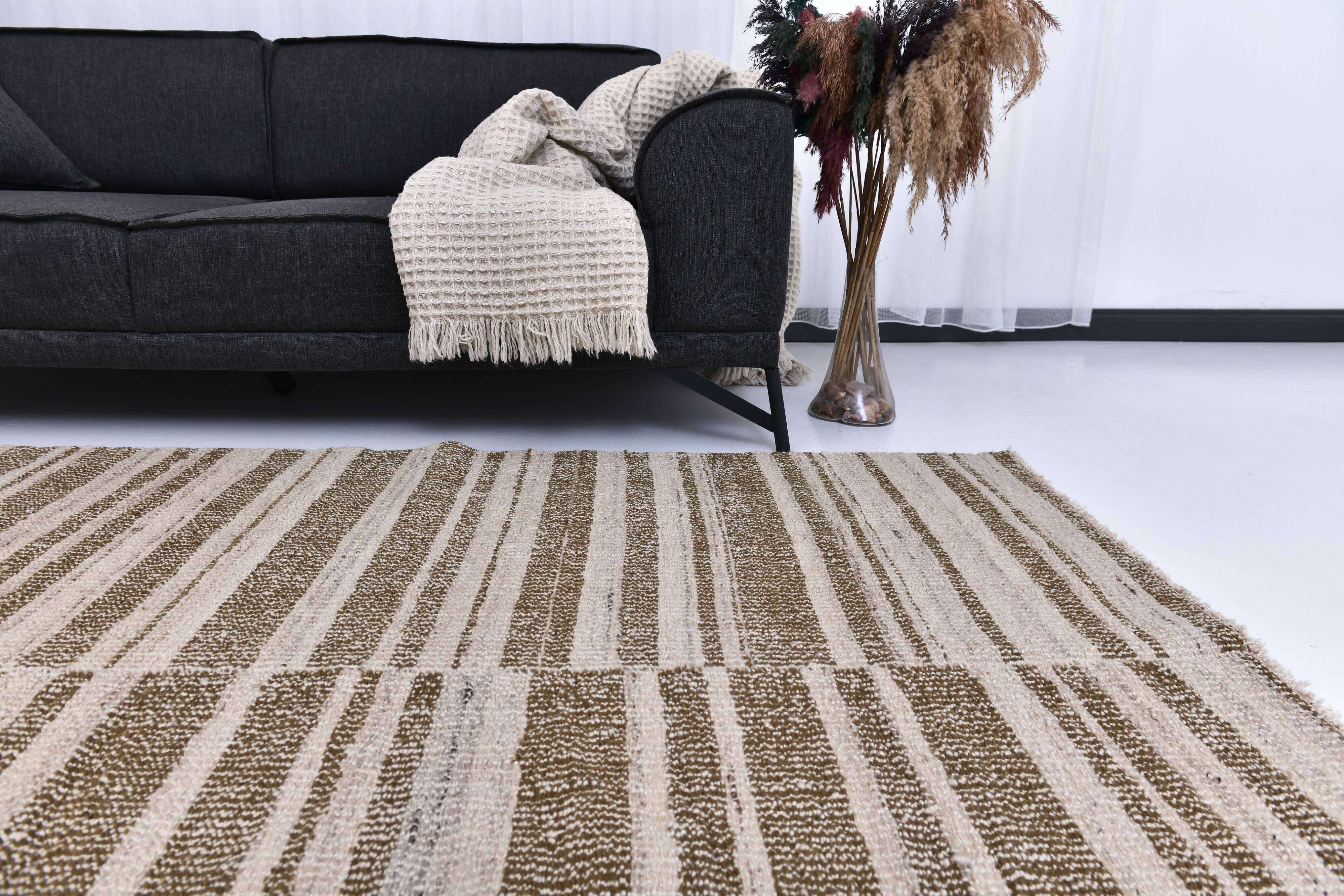 300x217cm  cream Saffran kilim carpet, large wool kilim rug, scandinavian