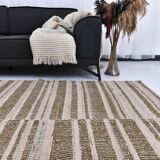 300x217cm  cream Saffran kilim carpet, large wool kilim rug, scandinavian