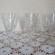 6 flutes champagne cut glass