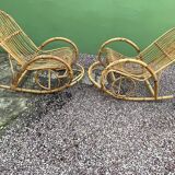 Rocking chair rattan