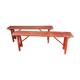 Paire de bancs pliants en bois