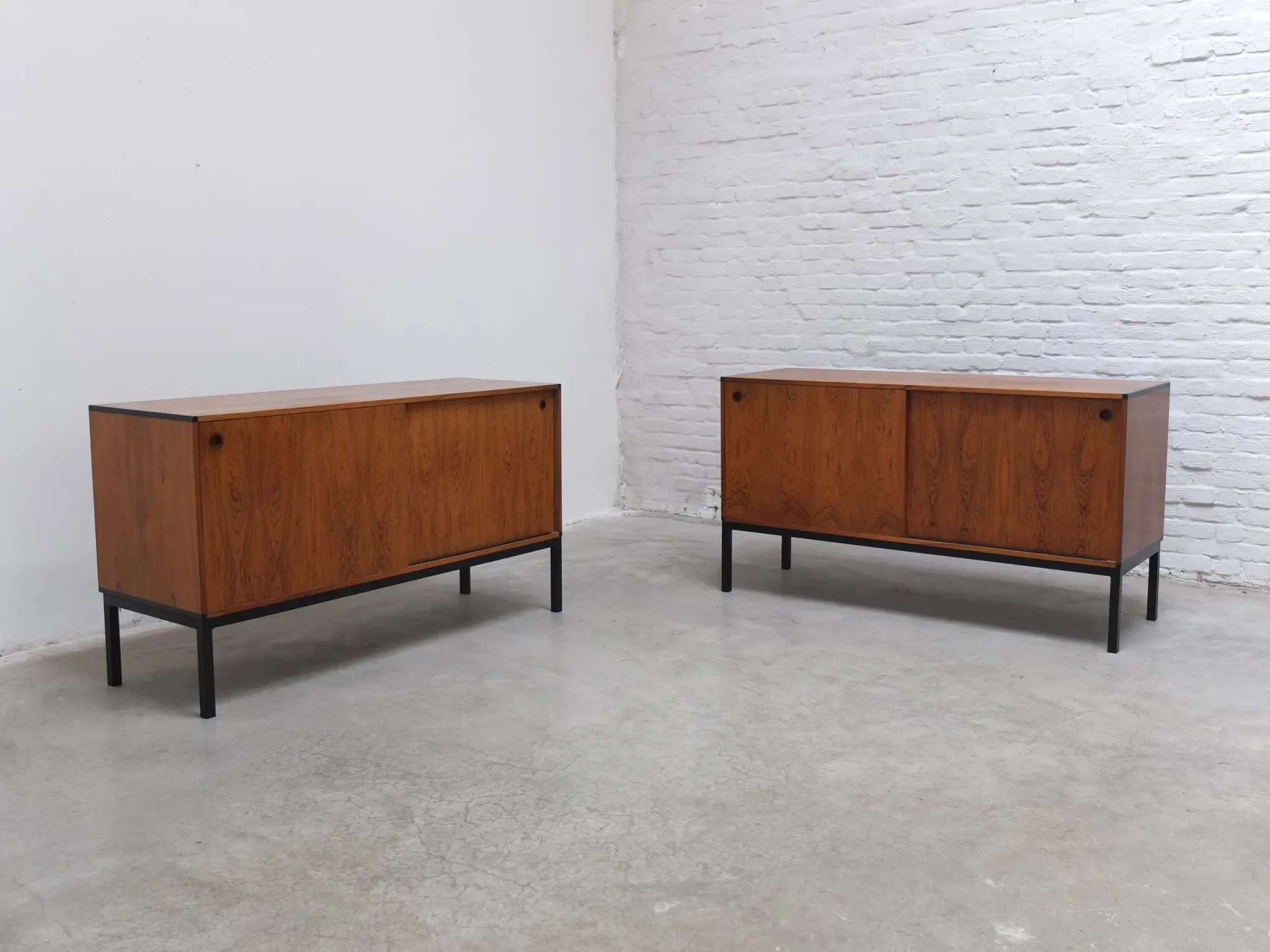 Pair of sideboards by Hans Hove & Palle Petersen for Christian Linneberg, 1960s