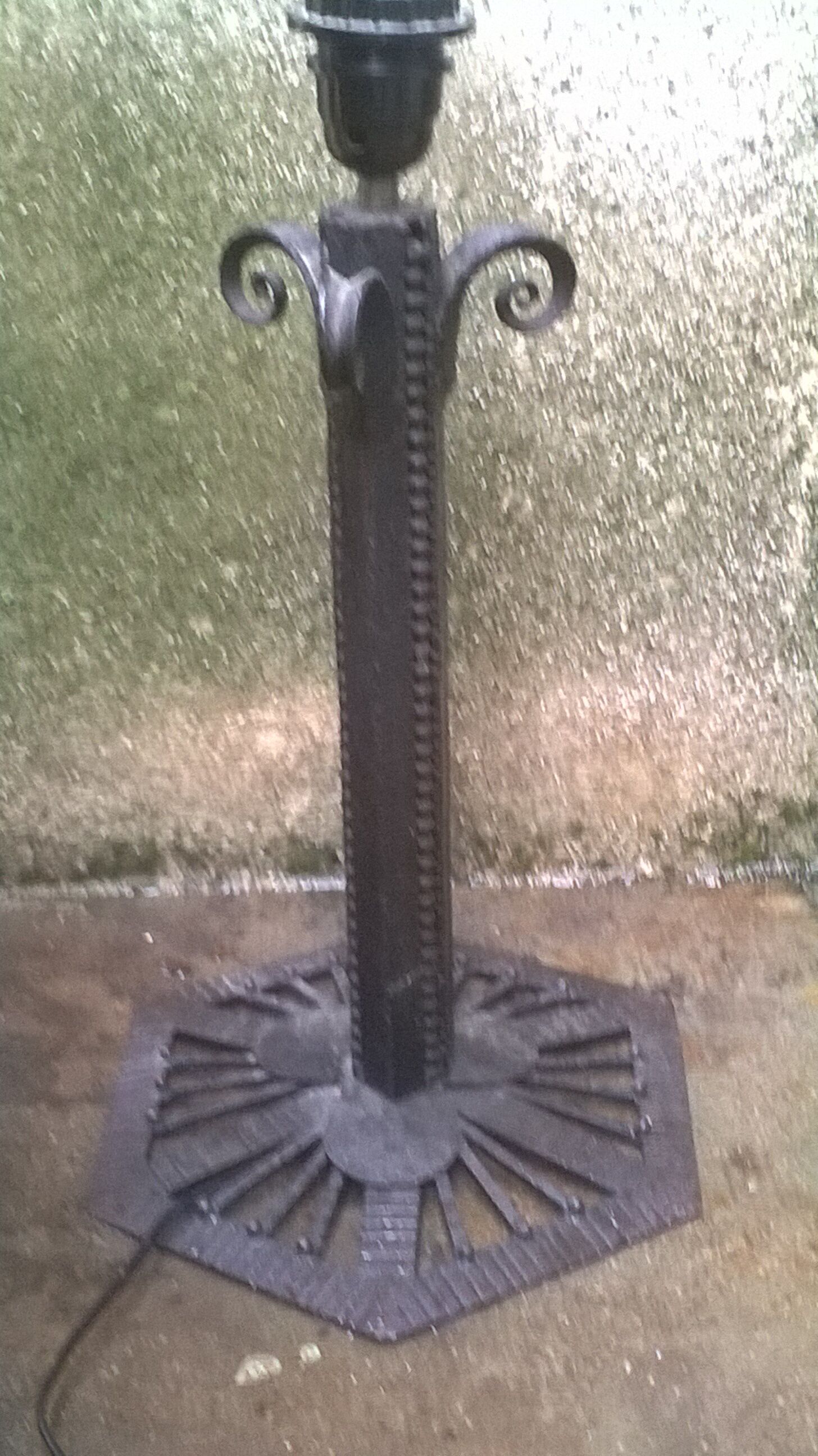 Art deco lamp foot