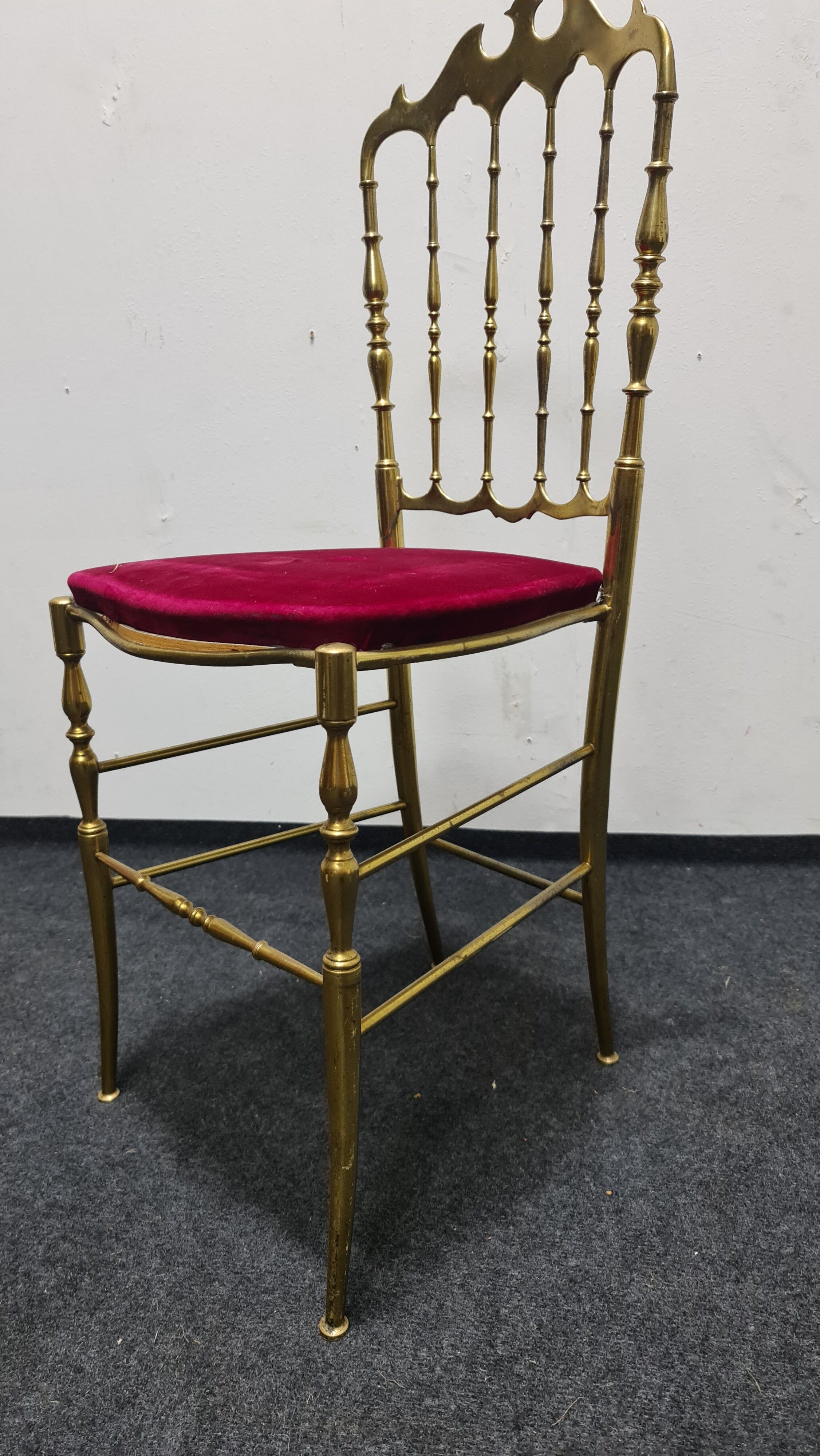 Vintage brass Chiavari chair