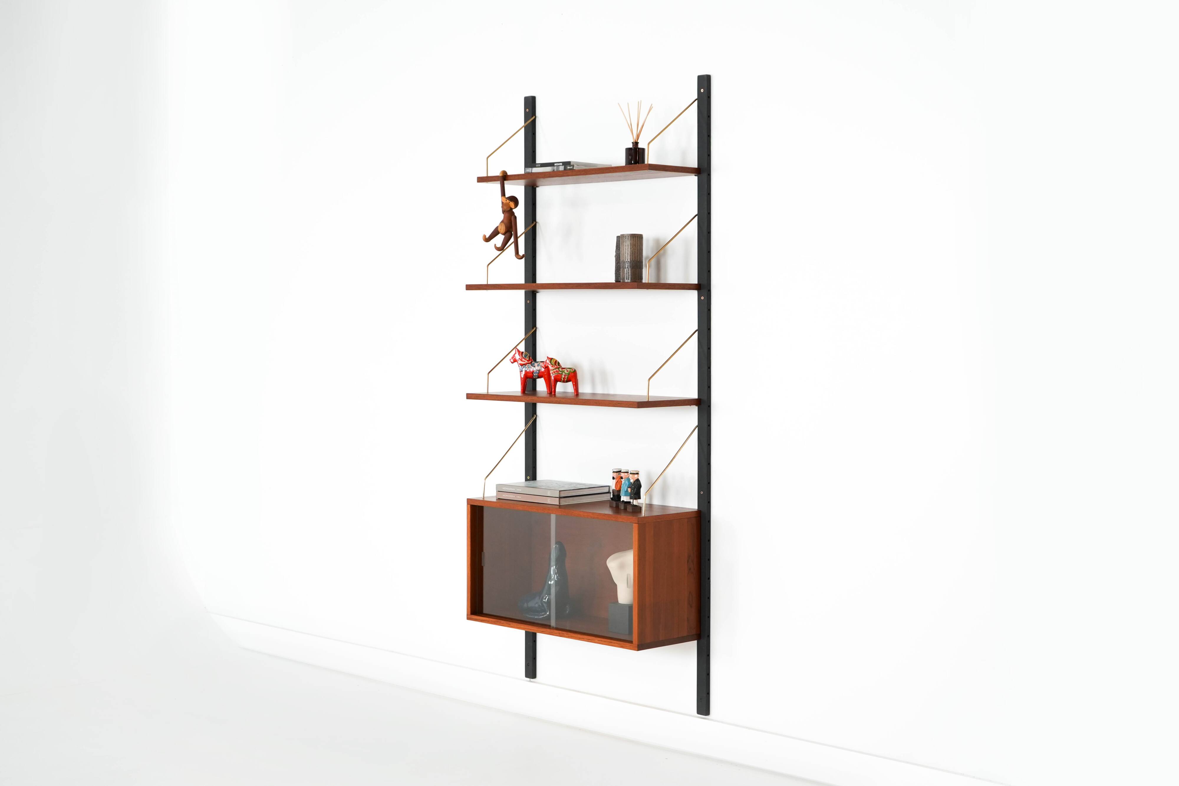 Teak modular shelving unit, Danish design, 1960s, designer: Poul Cadovius