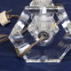 Pair of crystal lamp feet of Sèvres h 20 cm