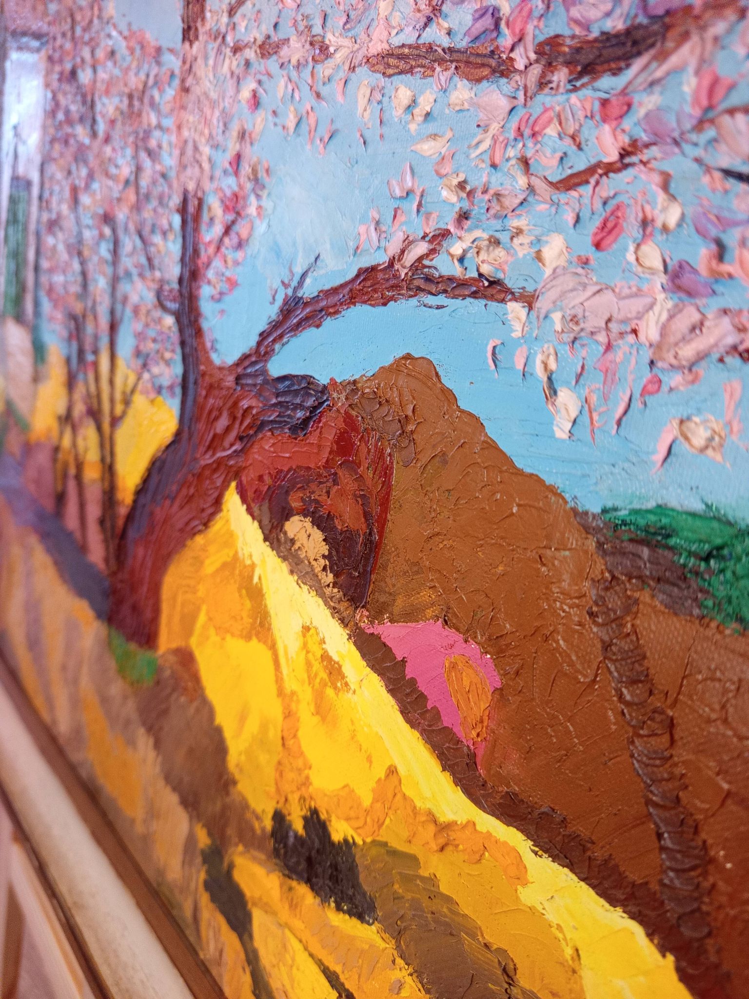 Robert morlhon (mo.ro) – huile sur toile originale de 1973 – provence